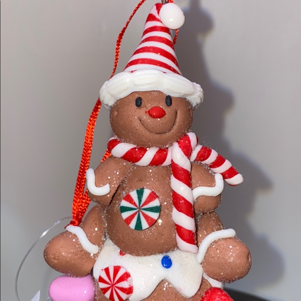 Adorable Gingerbread Man Candle Topper Decorations - Picture 6 of 7
